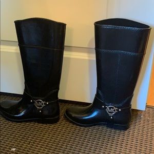 Michael Khors rubber rain boots- tall